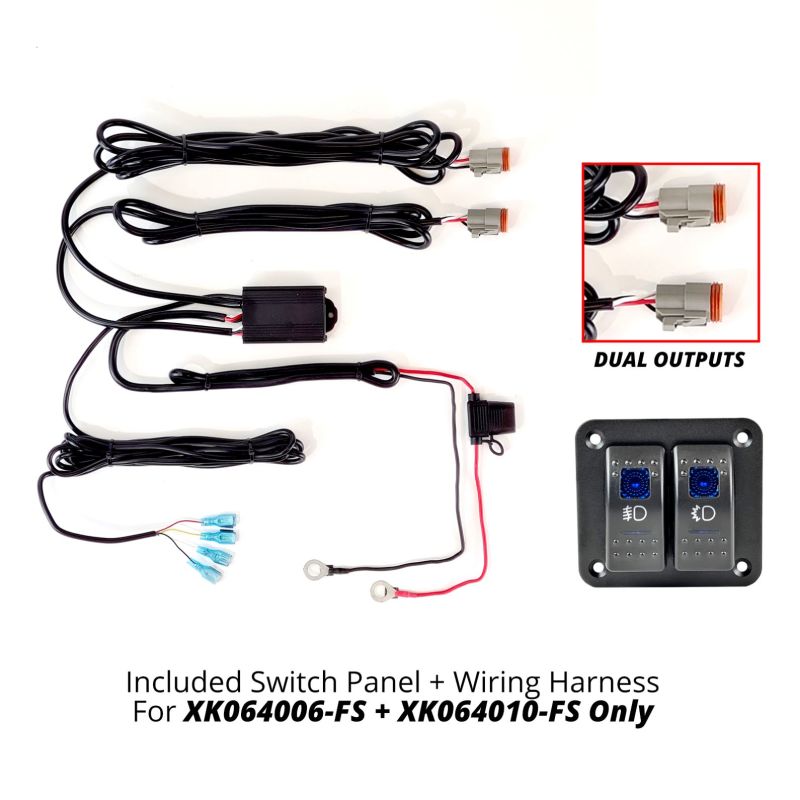 XK Glow Razor Light Bar Fog + Strobe Kit 10in-thumbmail-1