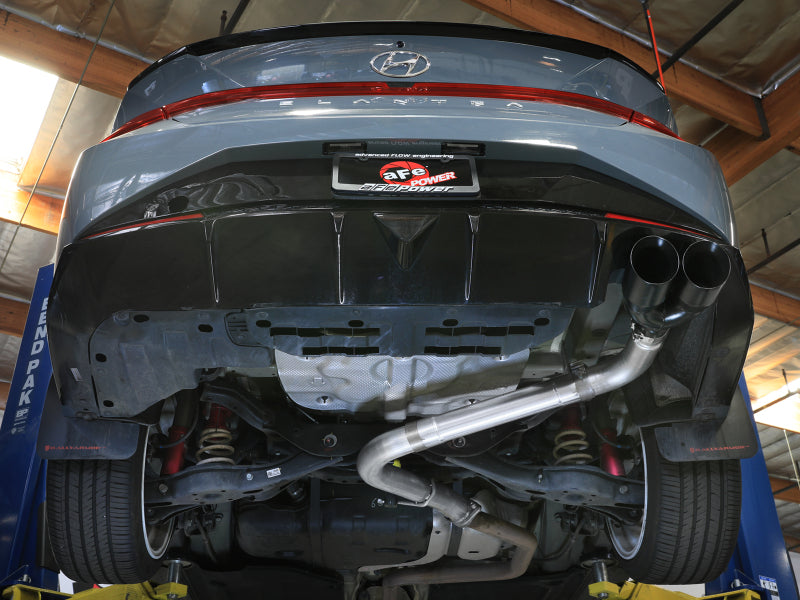 aFe Takeda 21-25 Hyundai Elantra 1.6L (t) 3in. SS Axle-Back Exhaust System w/Black Tips-thumbmail-2