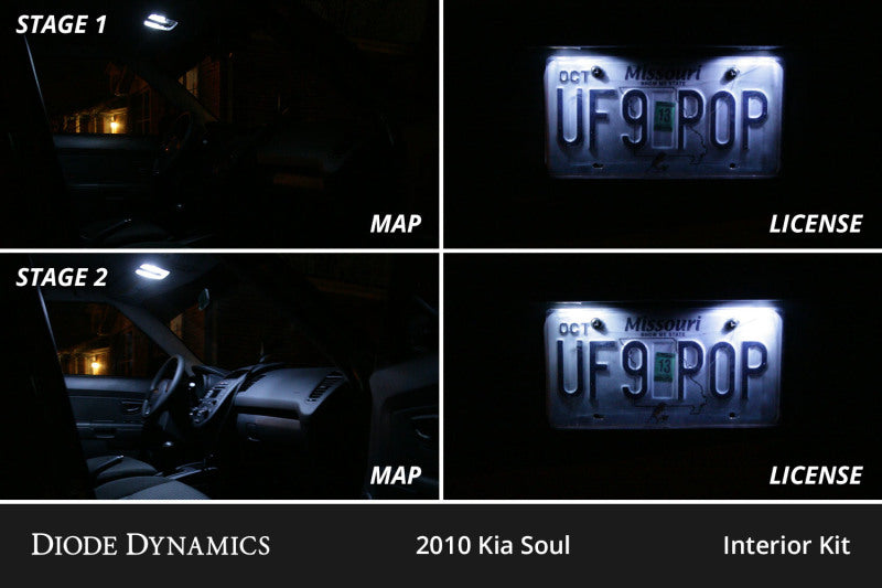 Diode Dynamics 14-19 Kia Soul Interior LED Kit Cool White Stage 2-thumbmail-2