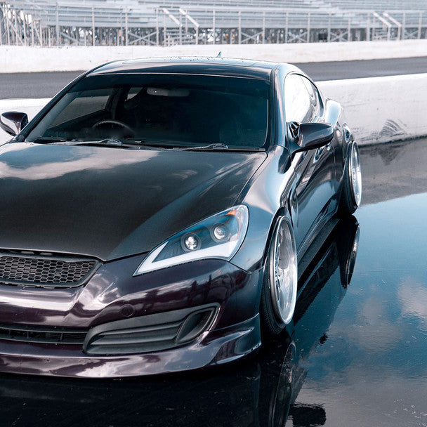 Spec D 2010-2012 Hyundai Genesis Coupe Sequential LED Bar Projector Headlights (Matte Black Housing/Clear Lens)-thumbmail-12