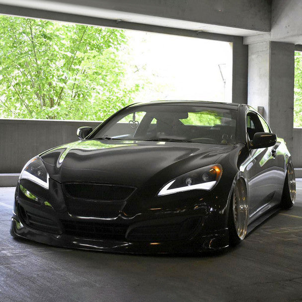 Spec D 2010-2012 Hyundai Genesis Coupe Sequential LED Bar Projector Headlights (Matte Black Housing/Clear Lens)-thumbmail-13