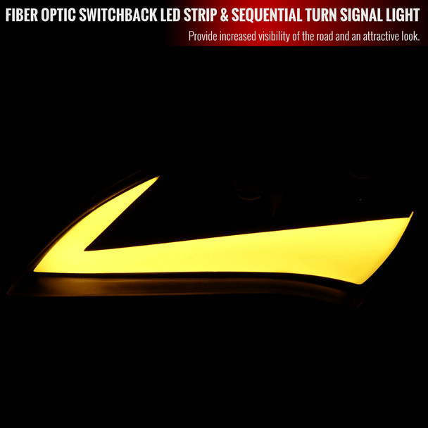 Spec D 2010-2012 Hyundai Genesis Coupe Sequential LED Bar Projector Headlights (Matte Black Housing/Clear Lens)-thumbmail-3