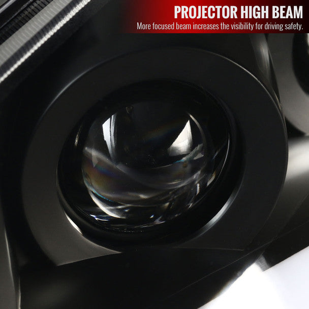 Spec D 2010-2012 Hyundai Genesis Coupe Sequential LED Bar Projector Headlights (Matte Black Housing/Clear Lens)-thumbmail-5