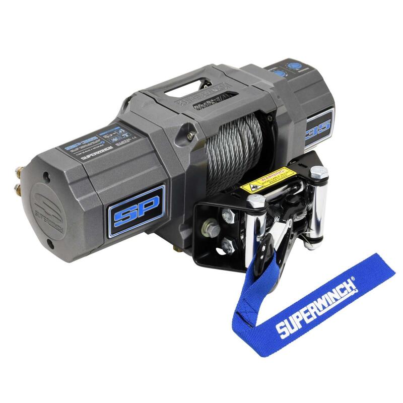 Superwinch 3500 LBS 12V DC 7/32in x 40ft Steel Rope Roller Fairlead SP 35 Winch-thumbmail-9