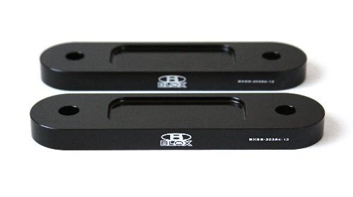 BLOX Honda S2000 Racing Front 12mm Thin Spacer Bump Steer Kit - Black (Lowered 1in and more)-thumbmail-2
