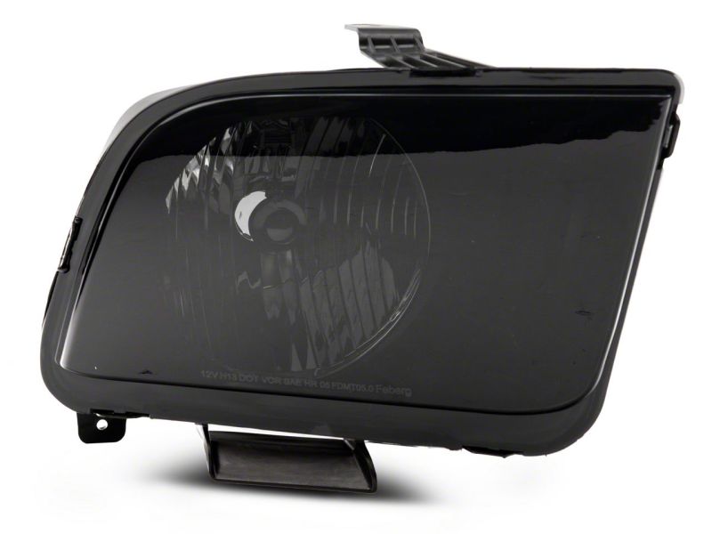 Raxiom 05-09 Ford Mustang Axial Series OEM Style Rep Headlights- Chrome Housing- Smoked Lens-thumbmail-2