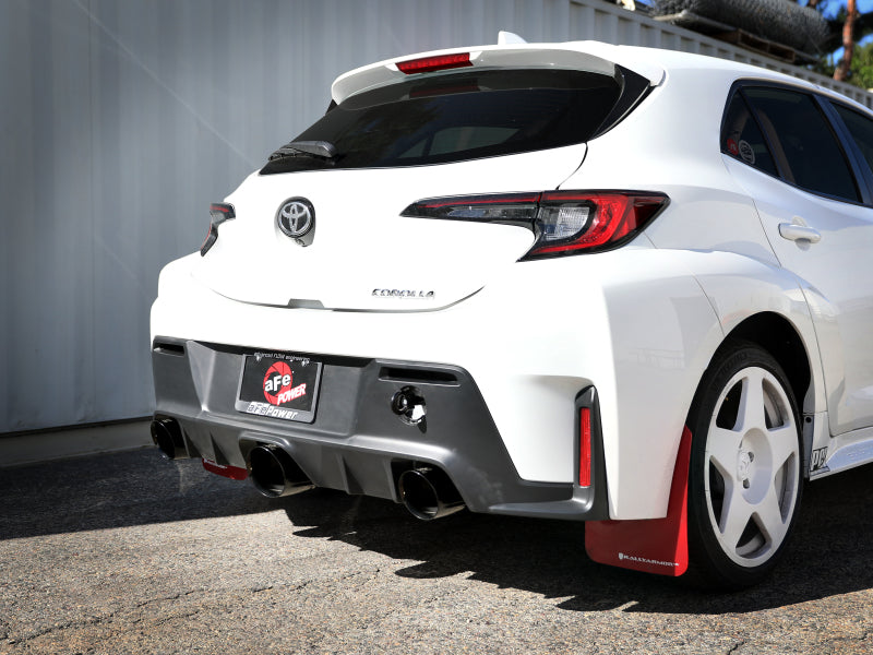 aFe 23-24 Toyota GR Corolla L3 1.6L (t) Gemini XV 3in to 2-1/2in Cat Back Exhaust w/ Black Tips-thumbmail-2