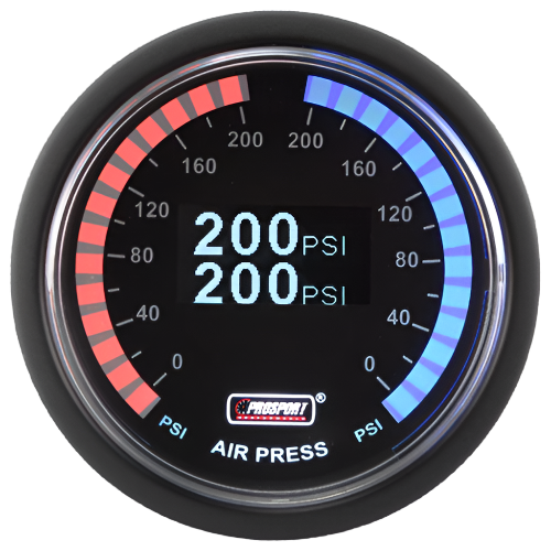 2-1/16" Digital Dual Air Pressure Gauge - OLED Display-thumbmail-1