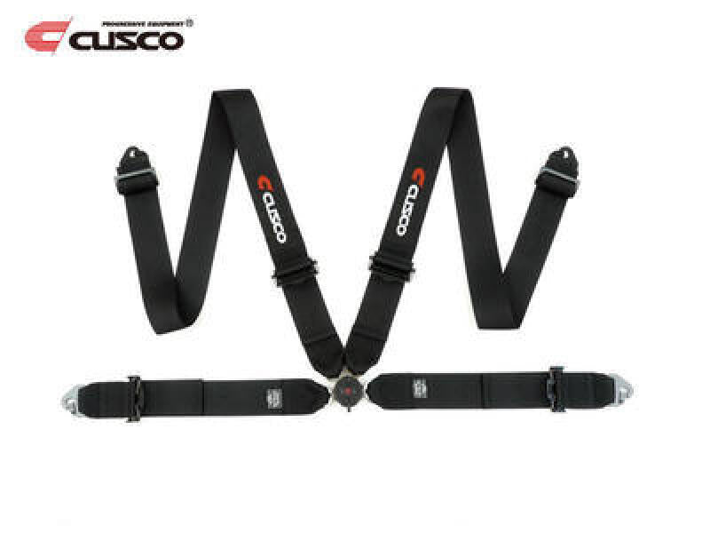 Cusco Universal 4 Point 3in Shoulder 3in Lap w/ Eyebolts (7/16-20UNF Thread) Racing Harness - Black-thumbmail-1