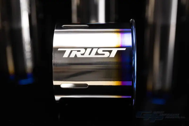 GReddy Titanium Trust PE-TR Tip L 110MM x 115MM - Titanium Burnt Finish-thumbmail-3