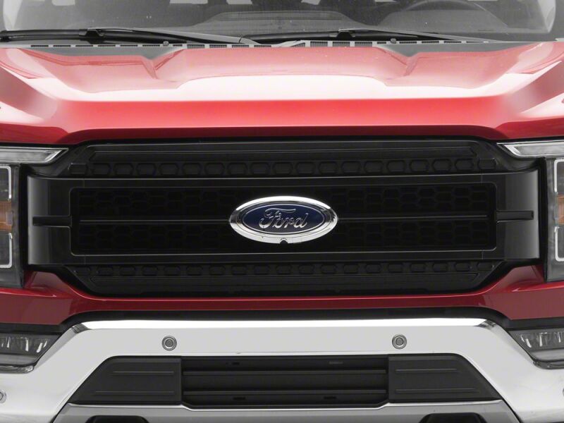 Raxiom 21-23 Ford F-150/ Exc.Raptor CXR Series LED Upper Replacement Grille with White DRL- Black-thumbmail-5