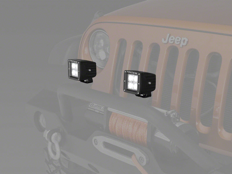 Raxiom 3-In Square 4-LED Off Road Light Spot Beam Universal (Some Adaptation May Be Required)-thumbmail-1