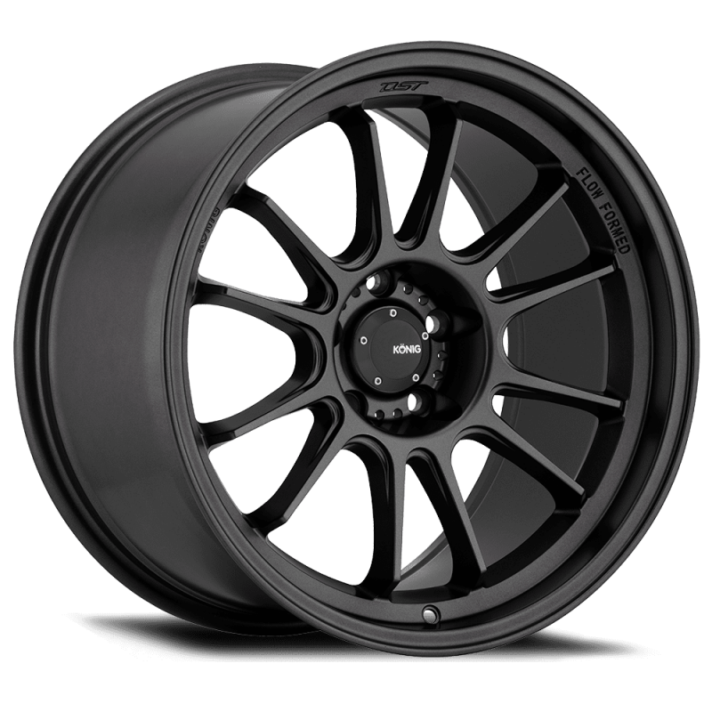 Konig Hypergram 19X8.5 5X114.3 ET38 Matte Black Flow Formed-thumbmail-1