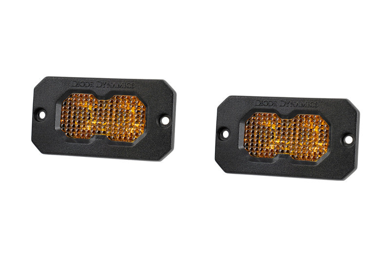 Diode Dynamics C2 2.0 Pro Yellow Flood Flush ABL (Pair)-thumbmail-1