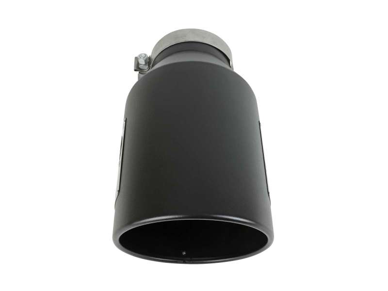 aFe Power Universal 5in Inlet 8in Outet MACH Force-XP Clamp-On Exhaust Tip - Black-thumbmail-2