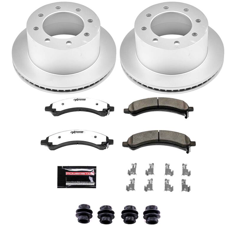 Power Stop 03-08 Chevrolet Express 3500 Rear Z36 Coated Truck & Tow Brake Kit-thumbmail-1
