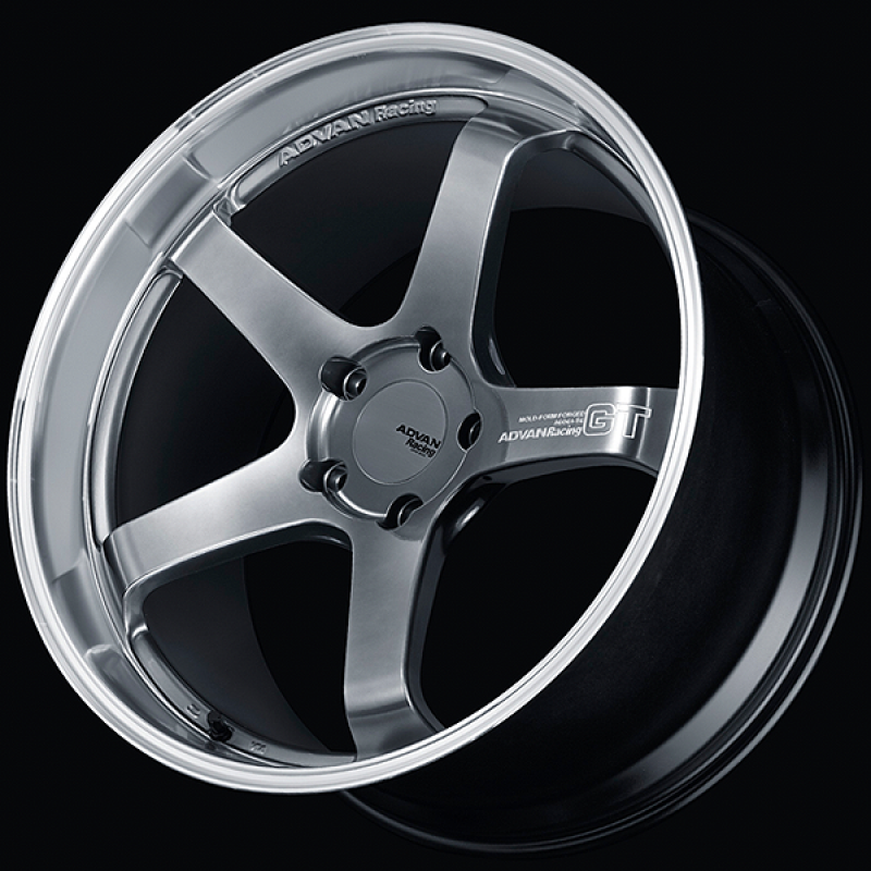 Advan GT for Porsche 21x11.0 / +60 Offset / 5-130 / 71.8mm Bore / Machining & Hyper Platinum Black-thumbmail-1