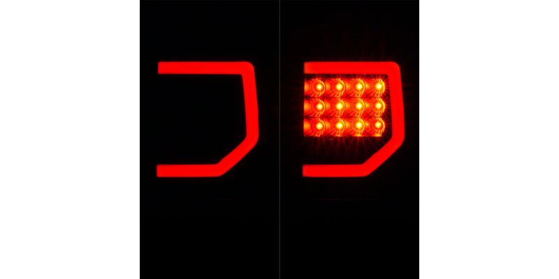 Raxiom 07-13 Toyota Tundra Axial Series Dual C-Shape LED Tail Lights- Black Housing- Clear Lens-thumbmail-2