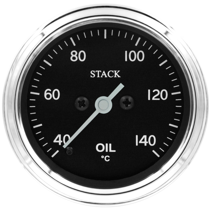 Autometer Stack 52mm 40-140 Deg C 1/8in NPTF Male Pro Stepper Motor Oil Temp Gauge - Classic-thumbmail-1