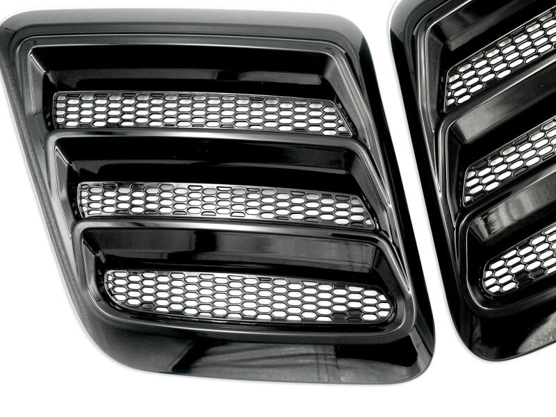 Roush 2018-2023 Mustang Hood Heat Extractors - Gloss Black-thumbmail-4