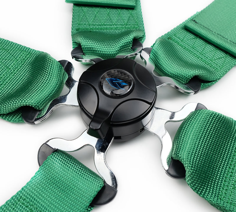 NRG 5PT 3in. Seat Belt Harness / Cam Lock - Green-thumbmail-3