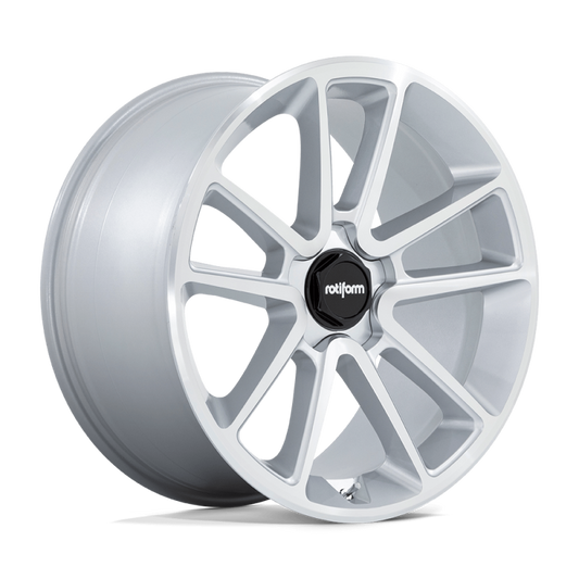 Rotiform R192 BTL Wheel 22x10 5x112 10 Offset - Gloss Silver w/ Machined Face