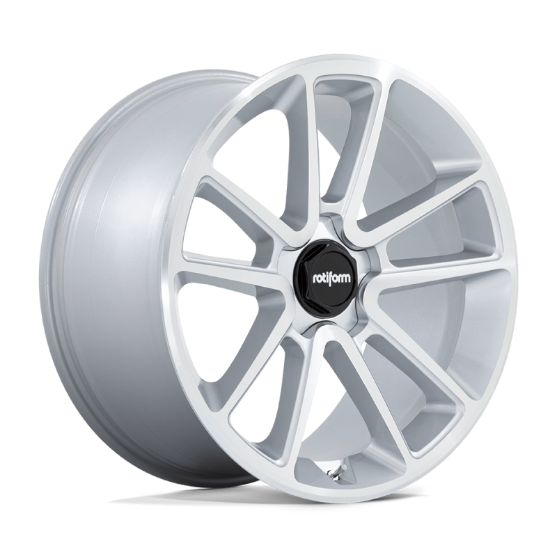 Rotiform R192 BTL Wheel 22x10 5x112 10 Offset - Gloss Silver w/ Machined Face