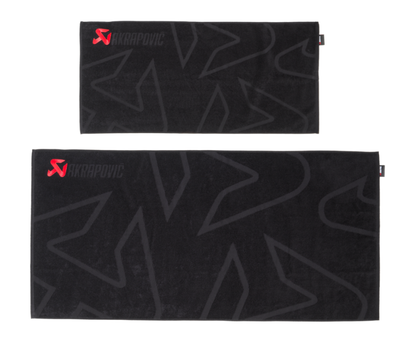 Akrapovic Towel Set - Black w/ Red Logo-thumbmail-1