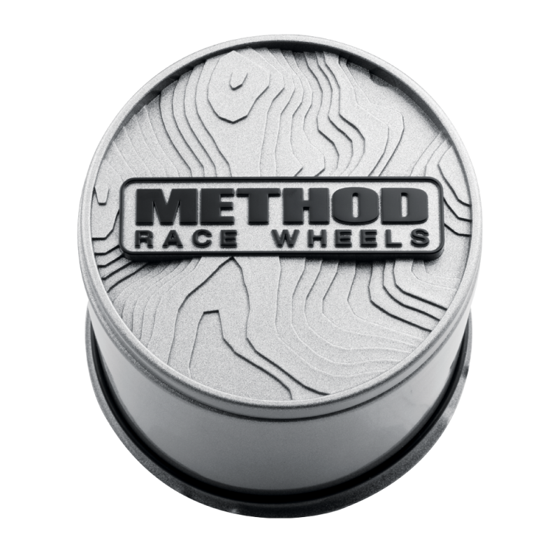 Method Race Wheels Topo Push-Through Cetner Cap - Silver-thumbmail-1
