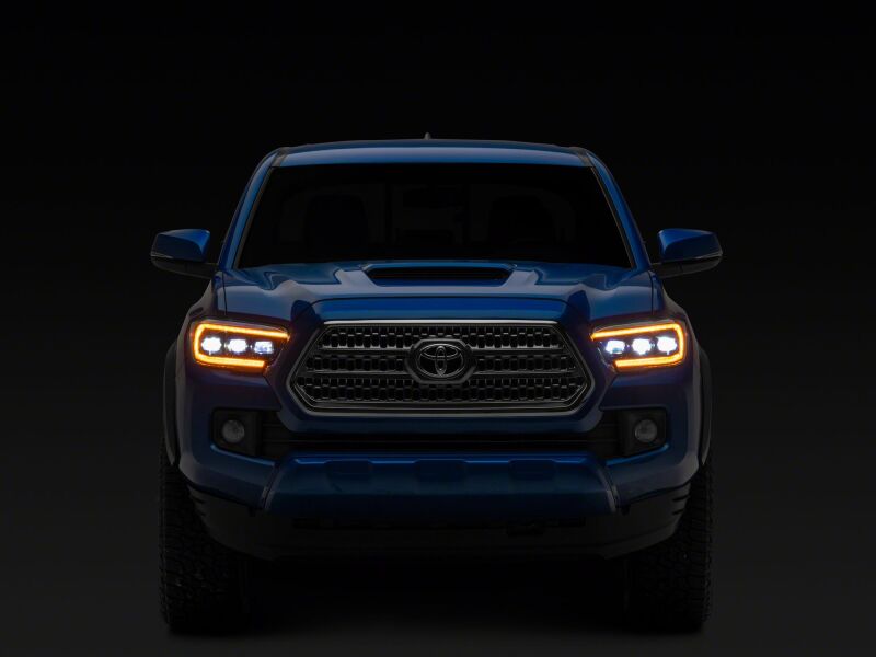 Raxiom 16-23 Toyota Tacoma CXR Series V2 LED Projector Headlights- Black Housing- Clear Lens-thumbmail-4