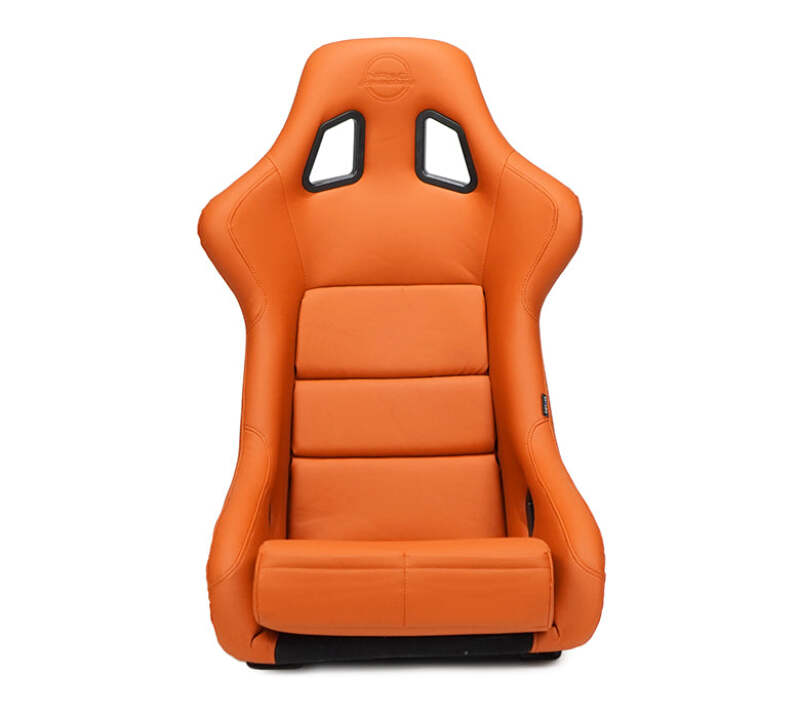 NRG FRP Bucket Seat w/Brown Vinyl Material - Large-thumbmail-3