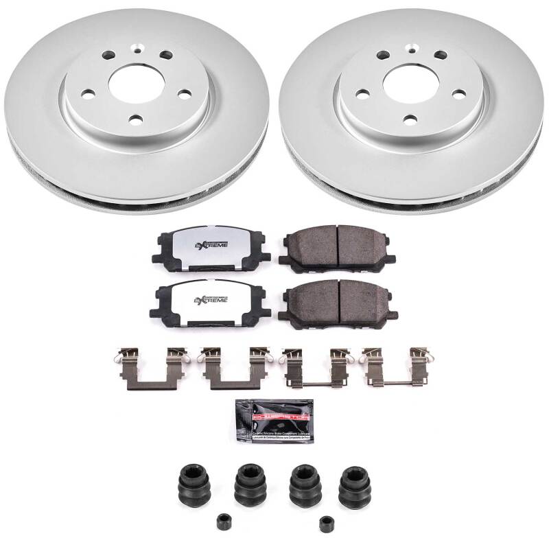 Power Stop 04-06 Lexus RX330 Front Z36 Coated Truck & Tow Brake Kit-thumbmail-1
