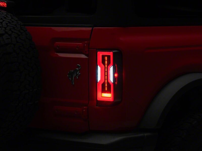 Raxiom 21-26 Ford Bronco Axial Series LED Tail Lights- Black Housing- Clear Lens-thumbmail-4