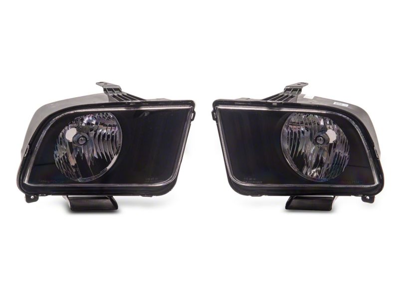 Raxiom 05-09 Ford Mustang Axial Series OEM Style Rep Headlights- Chrome Housing (Clear Lens)-thumbmail-2