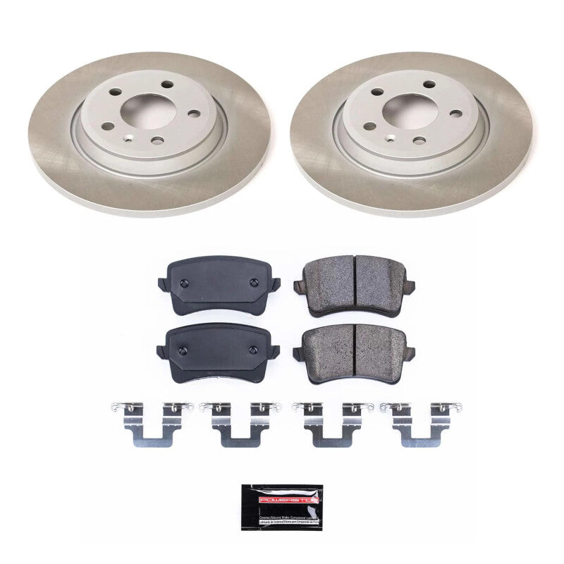 Power Stop 13-16 Audi allroad Rear Semi-Coated Rotor Kit-thumbmail-1