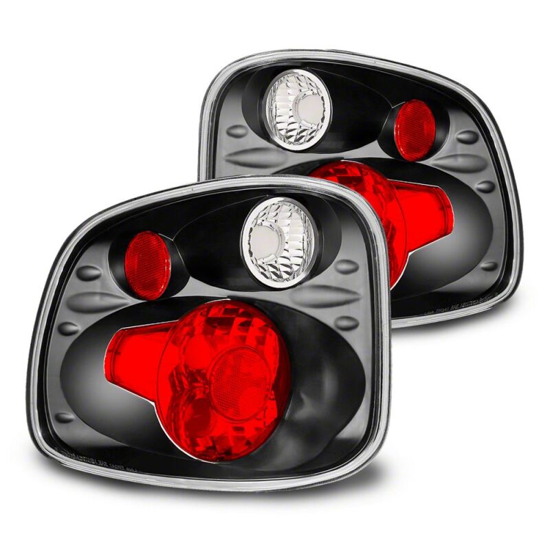 Raxiom 01-03 Ford F-150 Flareside Axial Series Version 2 Tail Lights- Black Housing- Clear Lens-thumbmail-1
