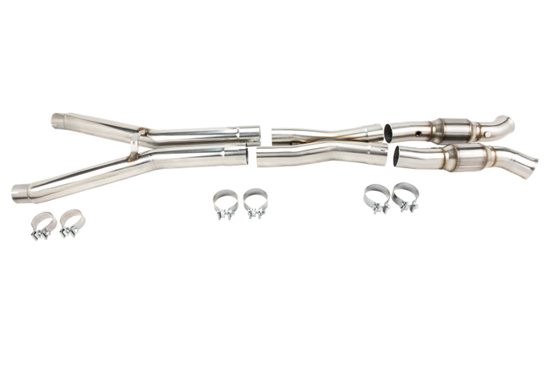 Kooks 09-13 Chevrolet Corvette C6 LS2/LS3 6.0L/6.2L 3in x 3in Catted SS X-Pipe Conn to 2.5in OEM Exh-thumbmail-1