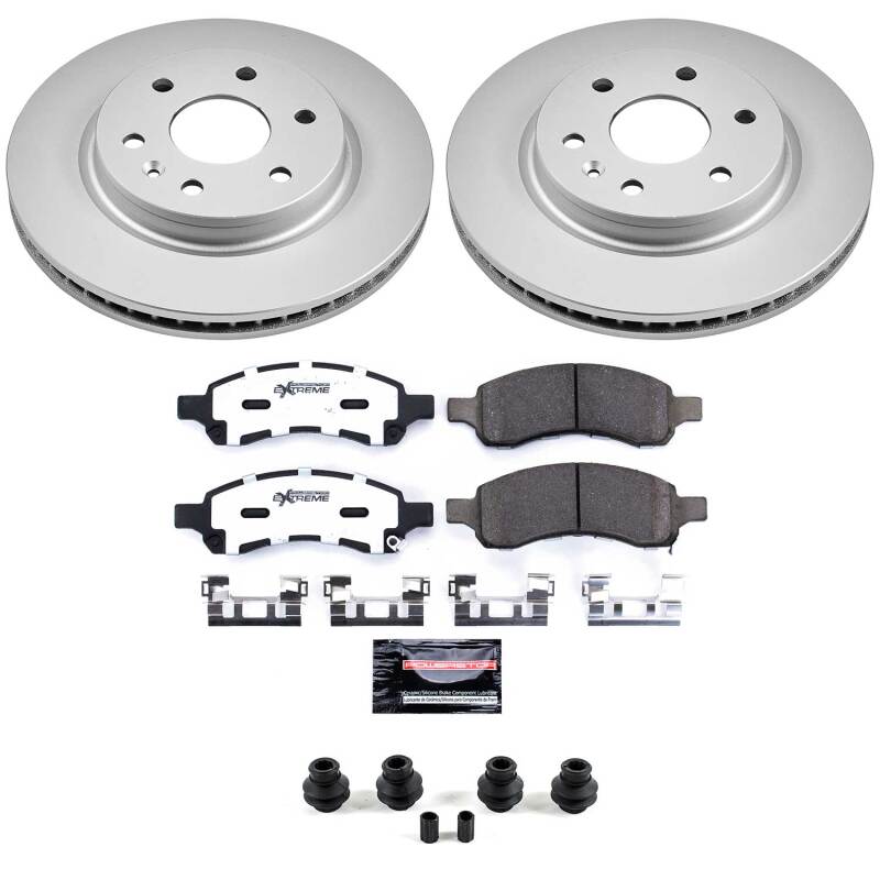 Power Stop 08-17 Buick Enclave Front Z36 Coated Truck & Tow Brake Kit-thumbmail-1
