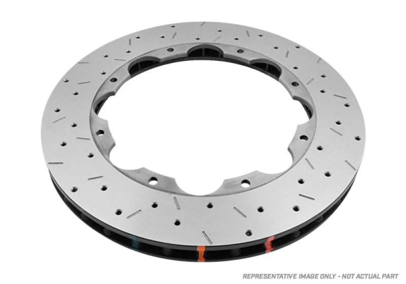 DBA 05-09 Audi A4 Sedan Front 5000 Series Drilled & Slotted Ring w/NAS Nuts-thumbmail-1
