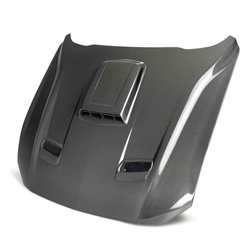 Anderson Composites 21-23 Ford Mustang Mach 1 Type-SK Double-Sided Carbon Fiber Hood-thumbmail-2