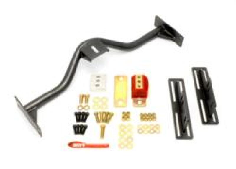 BMR 67-69 1st Gen F-Body Transmission Conversion Crossmember TH350/PG/700R4/4L60E - Black Hammertone-thumbmail-1