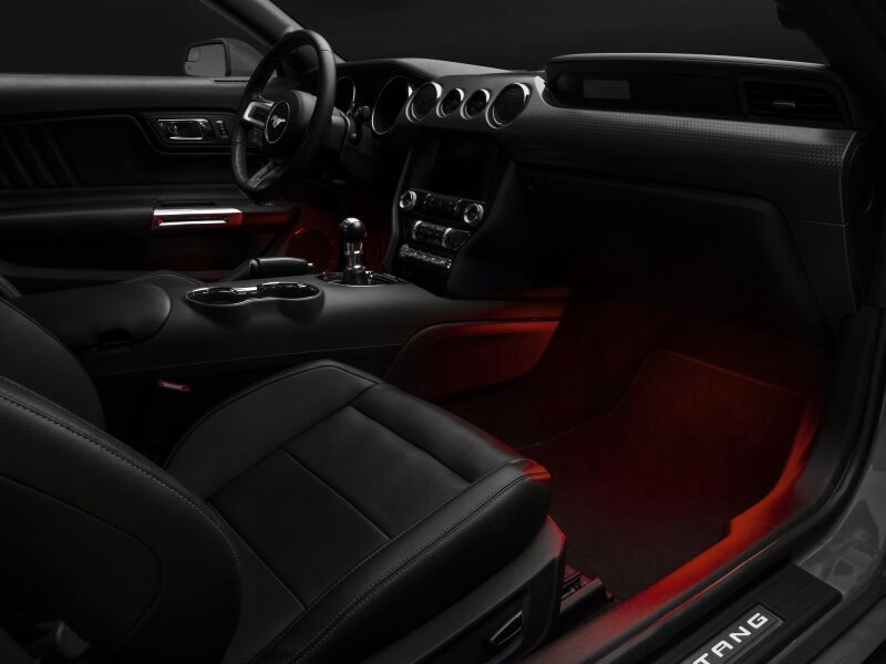 Raxiom 15-23 Ford Mustang LED Footwell Lighting Kit- Red-thumbmail-2