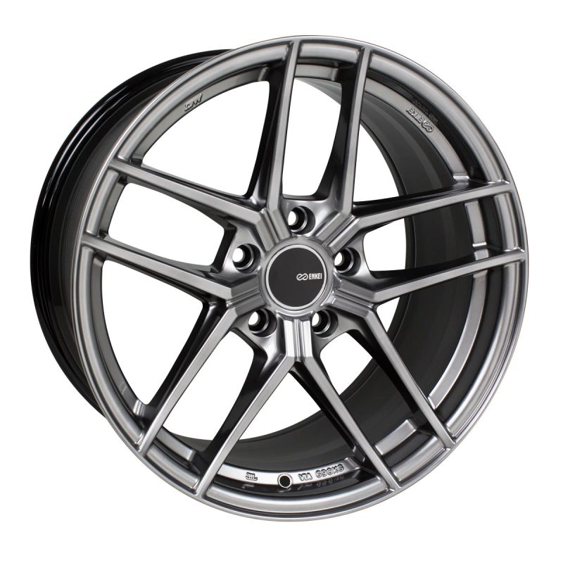 Enkei TY5 18x9.5 5x114.3 15mm Offset 72.6mm Bore Hyper Silver Wheel-thumbmail-1