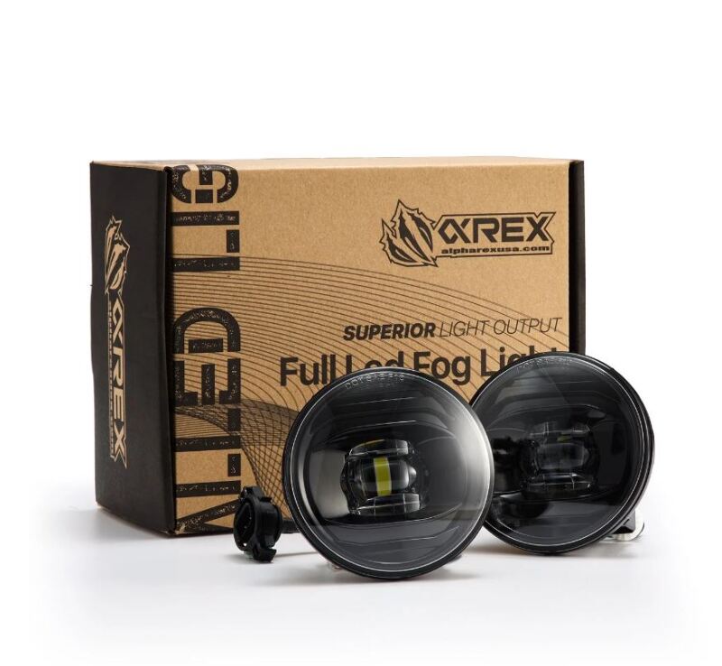 AlphaRex Universal Chevrolet/GMC/Pontiac DoubleTap Dual Color LED Projector Fog Lights - White/Amber-thumbmail-1