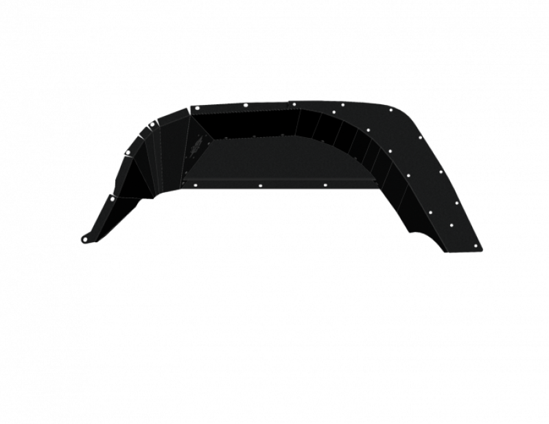Road Armor 18-21 Jeep Gladiator JL Stealth Rear Fender Liner Body Armor - Black Steel-thumbmail-1