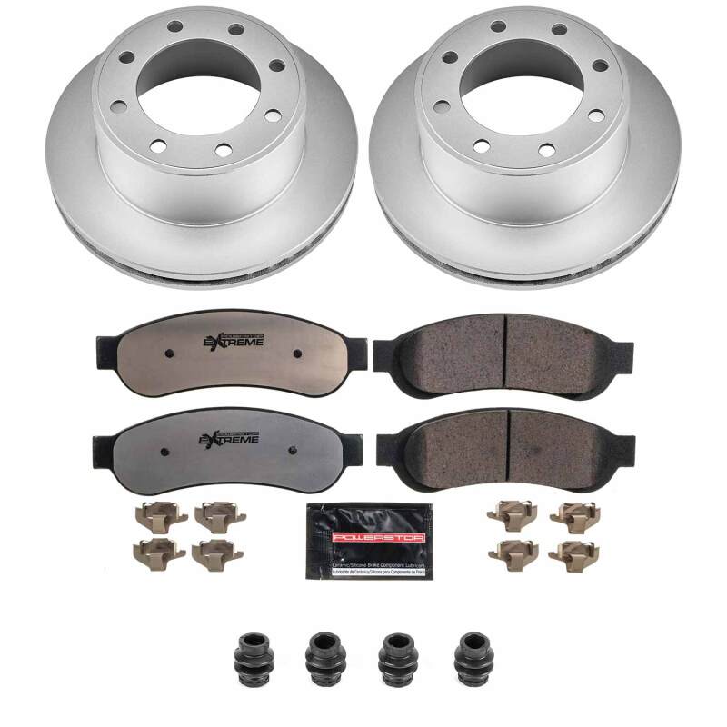 Power Stop 07-10 Ford F-250 Super Duty Rear Z36 Coated Truck & Tow Brake Kit-thumbmail-1