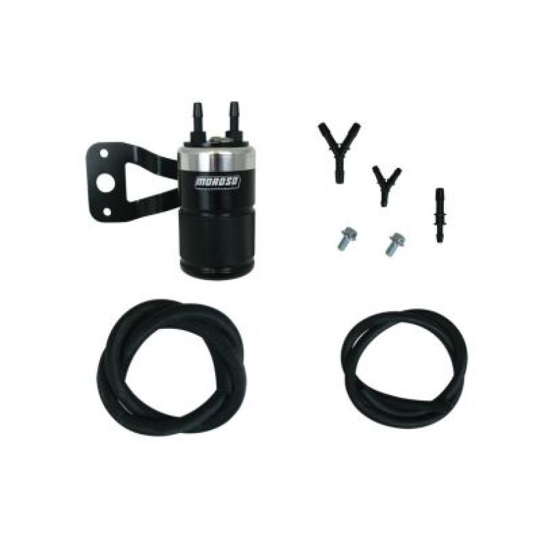 Moroso H-D Twin Cam (w/Vance & Hines VO2 Air Cleaner Excl VO2 90) Air Oil Separator - Blk & Polished-thumbmail-1