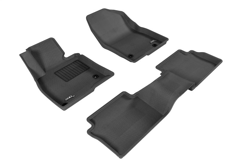 3D MAXpider 2014-2018 Mazda Mazda3 Kagu 1st & 2nd Row Floormats - Black