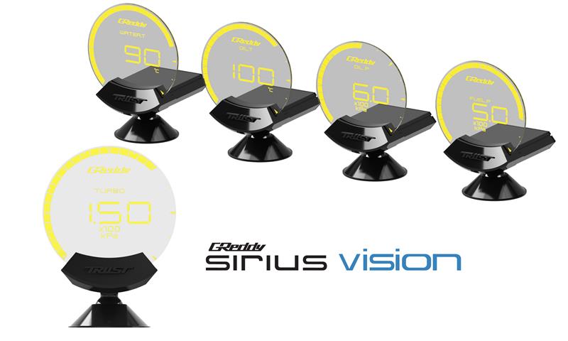 GReddy Sirius Unify Turbo Boost Gauge Set (Sirius Meter w/Boost Pressure Sensor Set & Vision Displ)-thumbmail-3