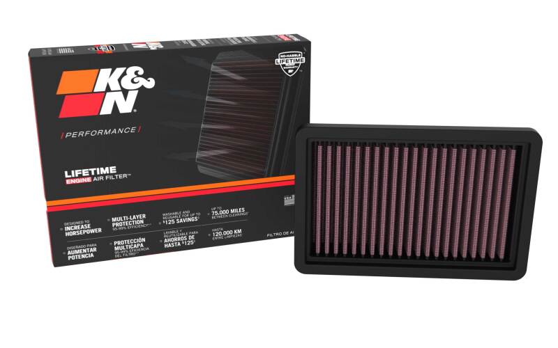 K&N 22-24 Dacia Jogger / 21-24 Dacia Logan III 1.0L L3 Drop-In Air Filter-thumbmail-3